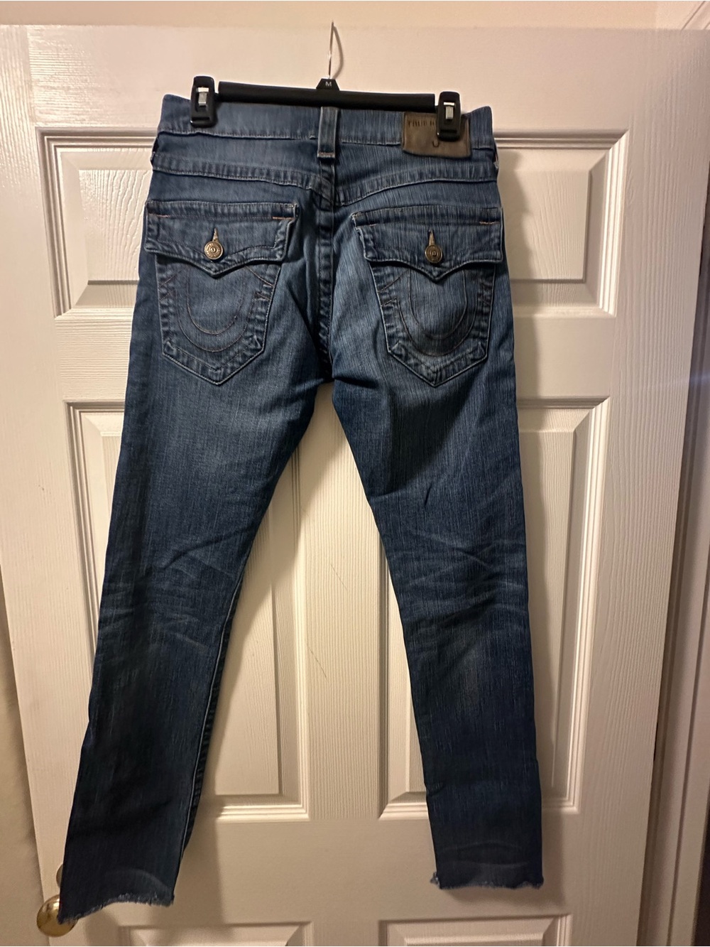 Men’s True Religion ‘Rocco’ Relaxed Medium Blue Skinny Jeans - Size 29